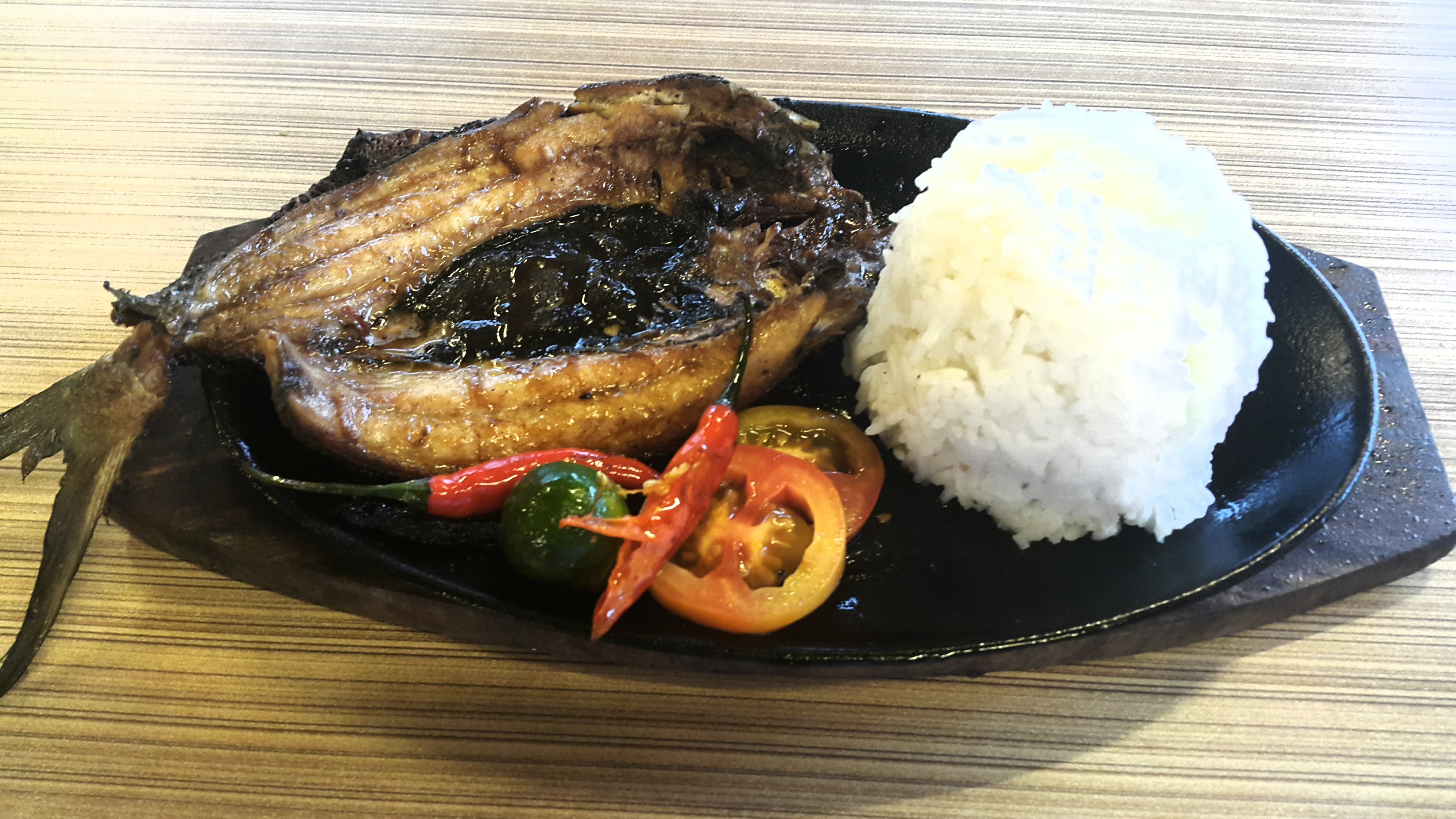 Sizzling Bangus with Rice